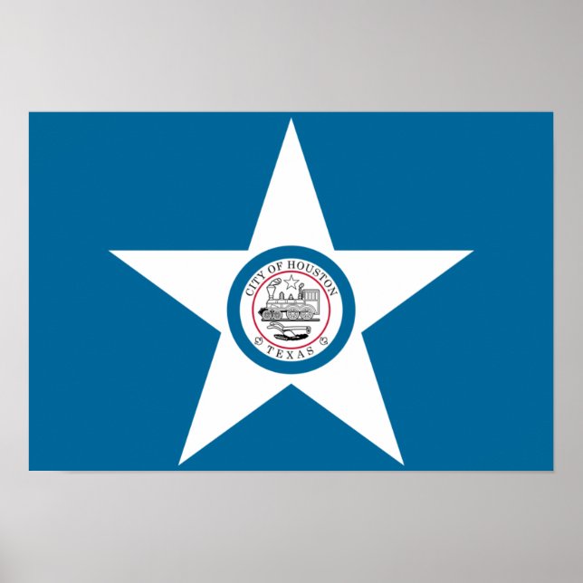 Houston Flag Poster (Vorne)