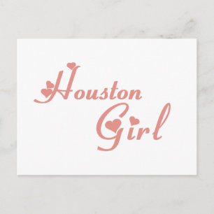 Houston Girl T-Shirts Postkarte