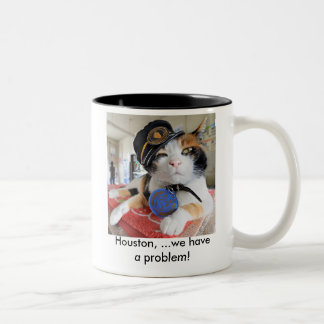 Houston, haben wir ein Problem., Houston,… wir Zweifarbige Tasse