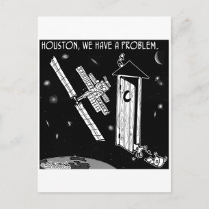 Houston, haben wir ein Problem Postkarte