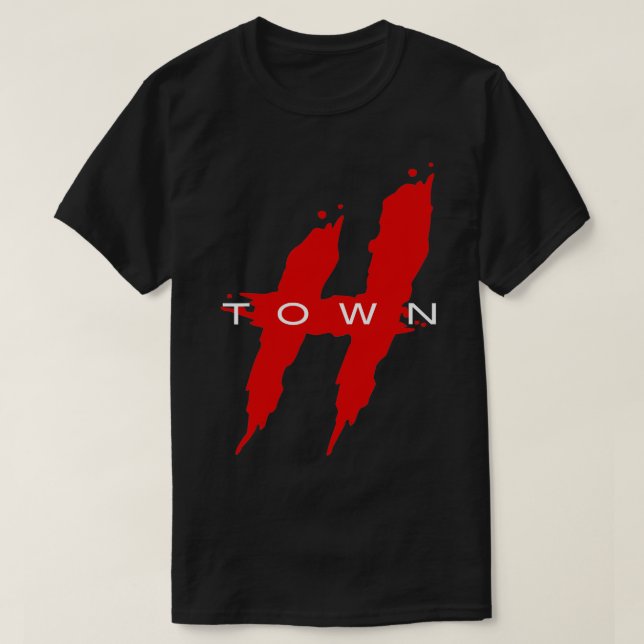 Houston HTown Hustle Town The H Houston Texas T-Shirt (Design vorne)