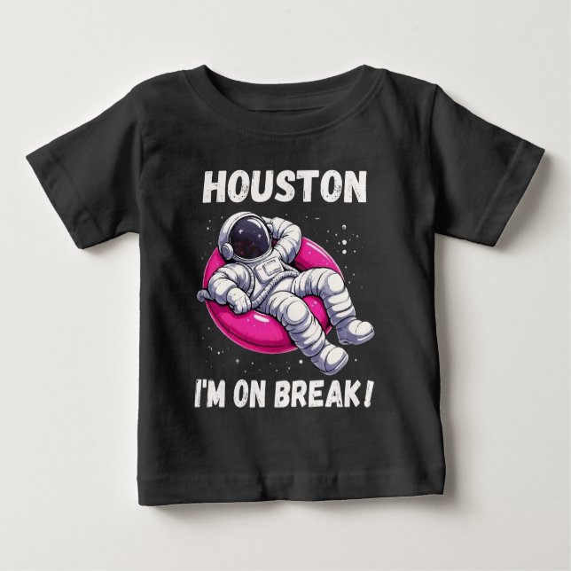 Houston, ich bin im Break - Relaxing Astronaut Baby T-shirt (Vorderseite)