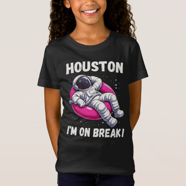 Houston, ich bin im Break - Relaxing Astronaut T-Shirt (Vorderseite)