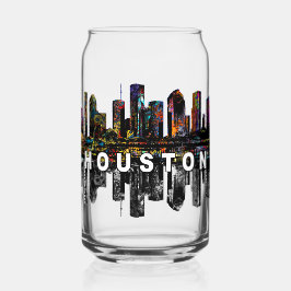 Houston in Graffiti mit Monogramm Dosenglas