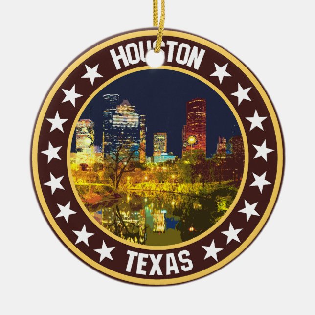 Houston Keramik Ornament (Vorne)