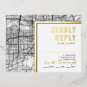 Houston, Liebe Locator Texas UAWG Antwort Folie Einladungspostkarte