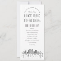 Houston | Modernes Hochzeitsprogramm für Deko