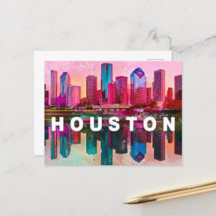 Houston Postcard - Iconic Skyline Postkarte