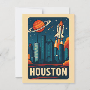 HOUSTON Postcard Postkarte