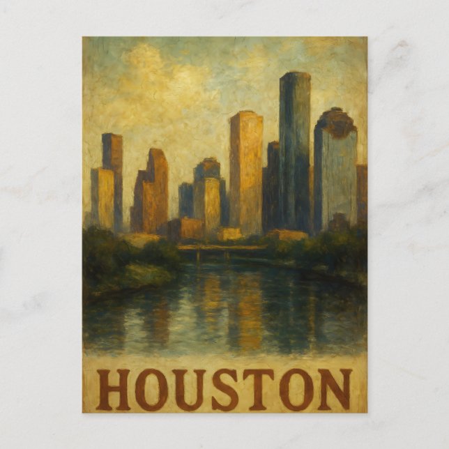 HOUSTON Postcard Postkarte (Vorderseite)