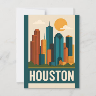 HOUSTON Postcard Postkarte