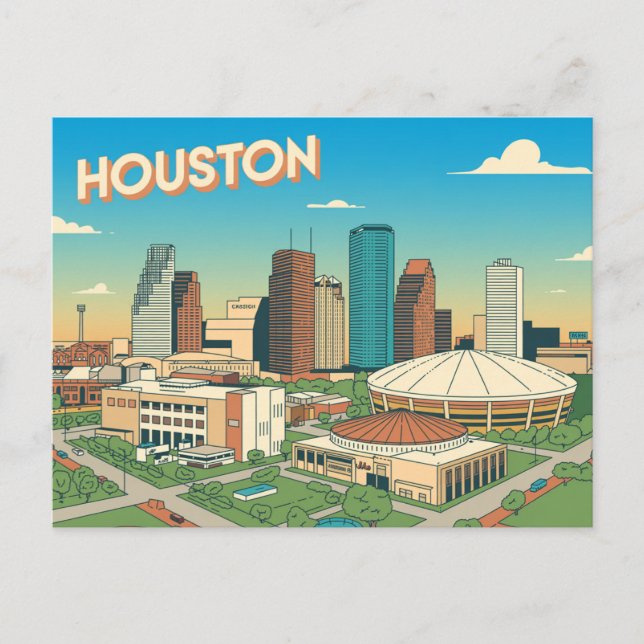 Houston Postcard Postkarte (Vorderseite)