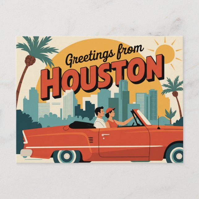 Houston Postkarte (Vorderseite)