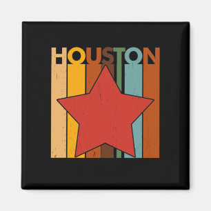 HOUSTON Retro Vintag Magnet
