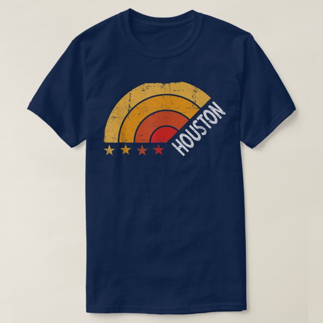 Houston Retro Vintag T-Shirt (Design vorne)
