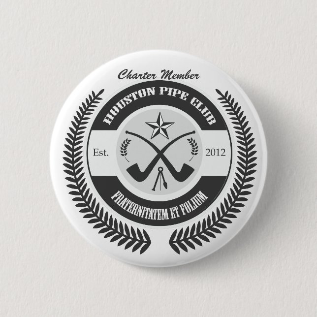 Houston-Rohr-Verein Button (Vorderseite)