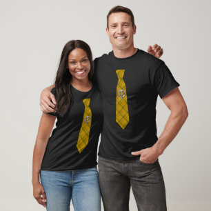 Houston Scottish Clan Abzeichen & Tartan Krawatte T-Shirt