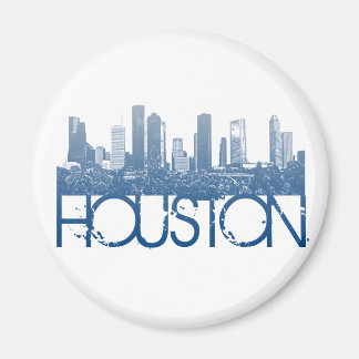 Houston Skyline Design Magnet