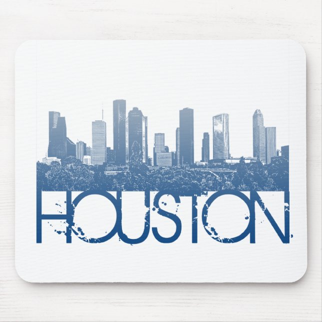 Houston-Skyline-Entwurf Mousepad (Vorne)