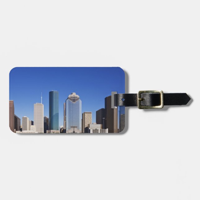 Houston-Skyline Gepäckanhänger (Vorderseite horizontal)