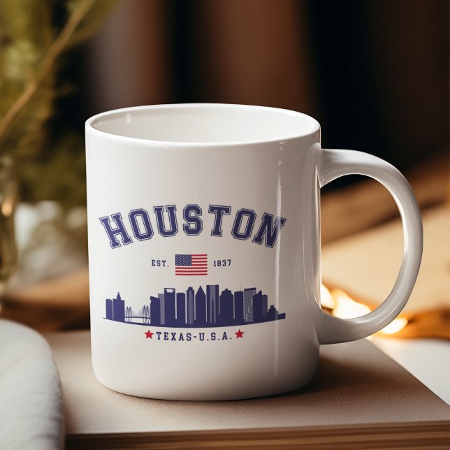 Houston Skyline in Modern Style Kaffeetasse (Von Creator hochgeladen)