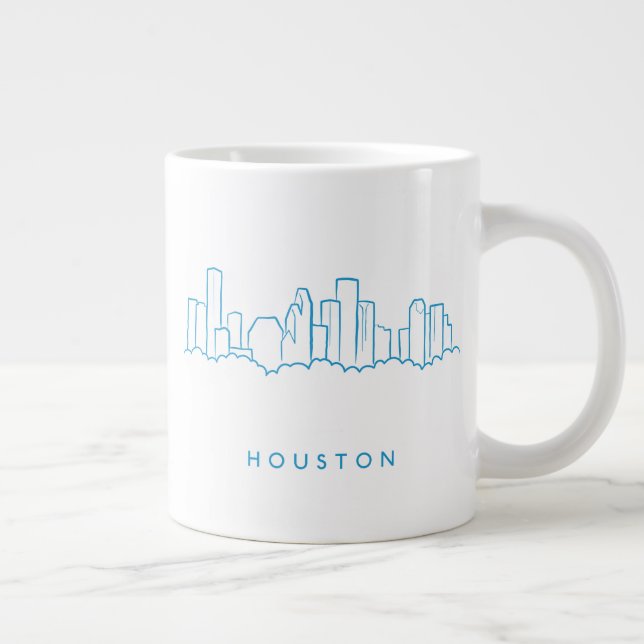 Houston Skyline Jumbo-Tasse (Rechts)