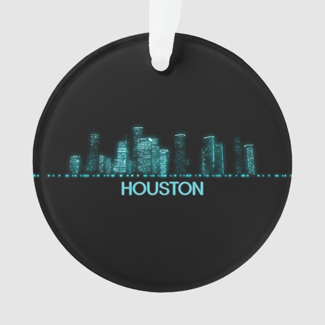 Houston Skyline Ornament (Vorderseite)
