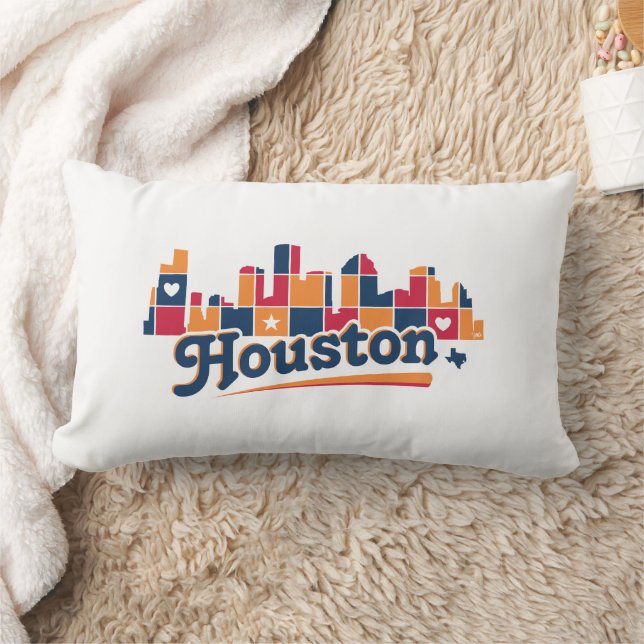 Houston Skyline Patchwork Lendenkissen (Decke)