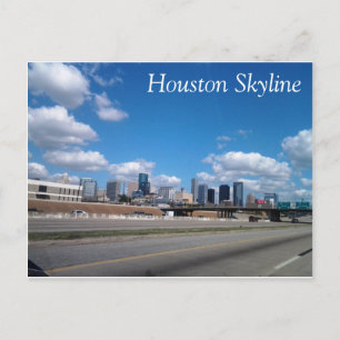 Houston Skyline Postcard Postkarte