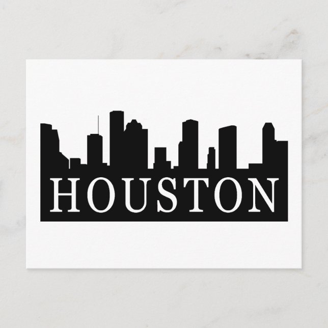 Houston Skyline Postkarte (Vorderseite)