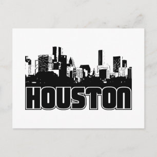Houston Skyline Postkarte