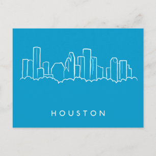 Houston Skyline Postkarte