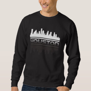 Houston Skyline Reflection Texas HTown Space City Sweatshirt