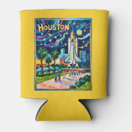 Houston Skyline Space Center Rocket Van Gogh Kids Dosenkühler
