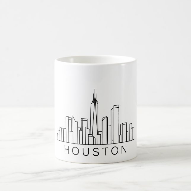 Houston Skyline - Stadtbild Kaffeetasse (Mittel)
