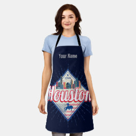 Houston Skyline Texas United Staaten Vintag USA Schürze