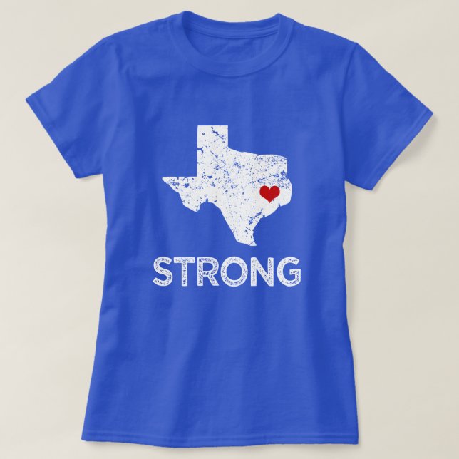 Houston stark, Hurrikan Harvey Sprichwortfrauen T-Shirt (Design vorne)