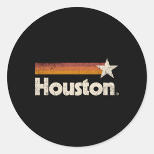 Houston Strong Texas Flag Star Runder Aufkleber