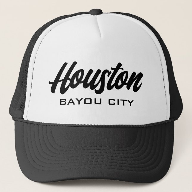Houston Texas Bayou City LKW-Hut Truckerkappe (Vorderseite)