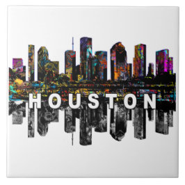 Houston, Texas, bedeckt mit Graffiti Keramik Tile Fliese