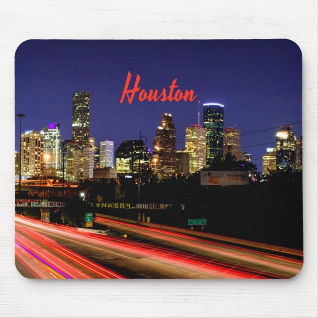 Houston Texas City Skyline Mousepad (Vorne)