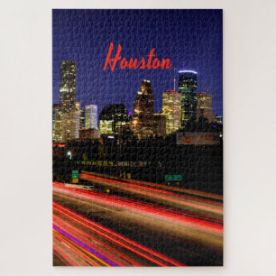 Houston Texas City Skyline Puzzle