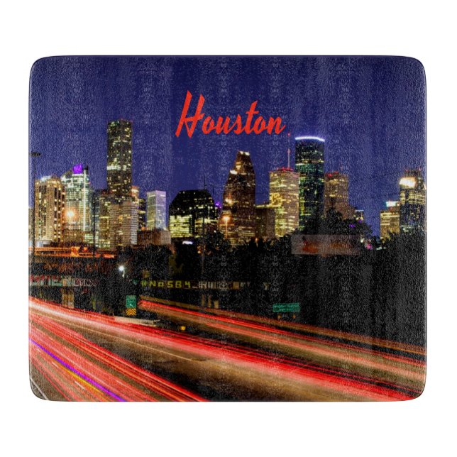 Houston Texas City Skyline Schneidebrett (Vorderseite)