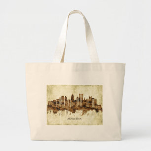 Houston Texas Cityscape Jumbo Stoffbeutel