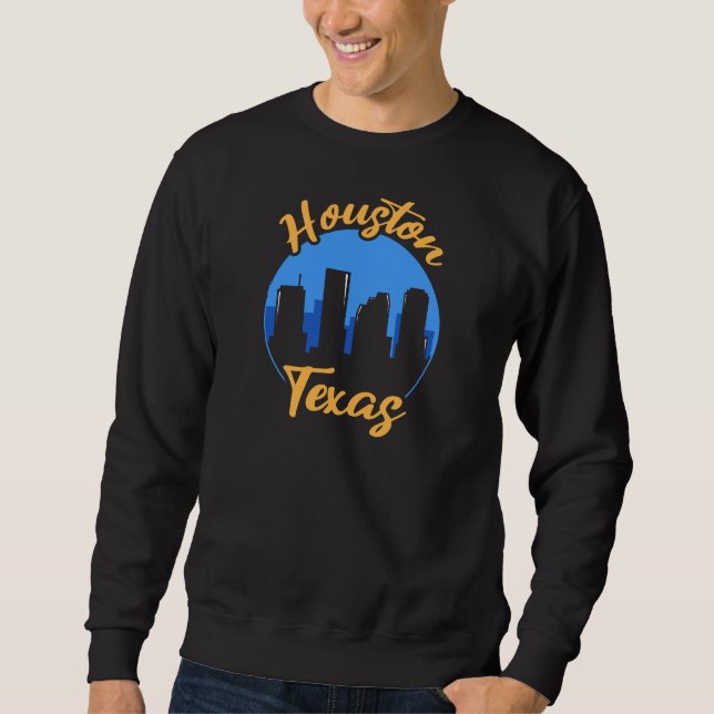 Houston Texas Design für stolzes Houstonian Sweatshirt (Vorderseite)