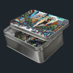 Houston, Texas Downtown Abstrakte Kunst Puzzle<br><div class="desc">Ai Art zeigt die Innenstadt von Houston,  Texas in einem bunten digitalen Kunst abstrakt hyper realistisch Puzzle. Niedliches Sake-Souvenir für diejenigen,  die Houston Texas Liebe.</div>