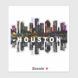 Houston, Texas, Graffiti-Sticker Aufkleber