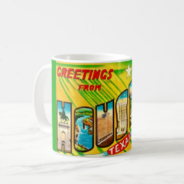 Houston Texas Greeting Postcard Mug Kaffeetasse
