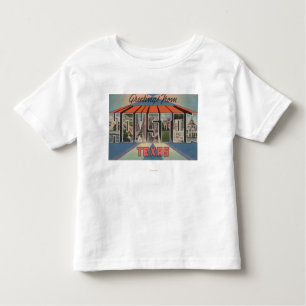 Houston, Texas - große Buchstabe-Szenen Kleinkind T-shirt