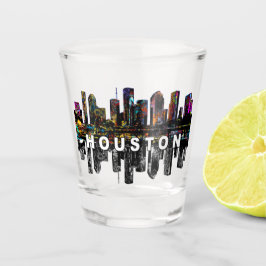 Houston Texas in Graffiti Schnapsglas